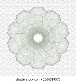 Green abstract rosette