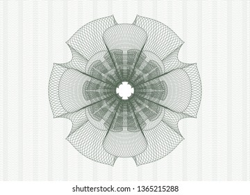 Green abstract rosette