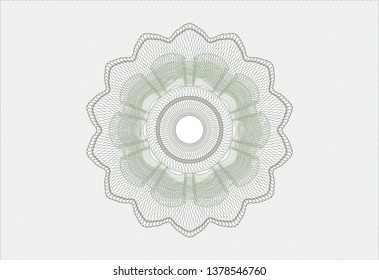 Green abstract rosette