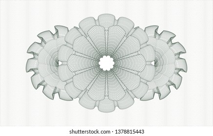 Green abstract rosette