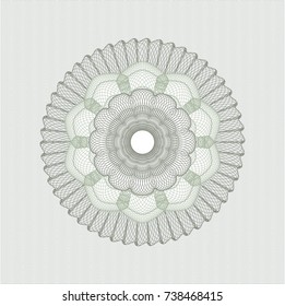 Green abstract rosette