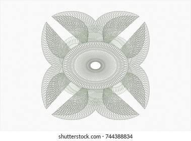 Green abstract rosette