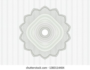 Green abstract rosette. Vector Illustration. Detailed.