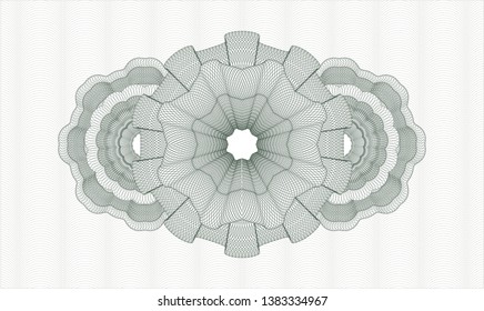Green abstract rosette. Vector Illustration. Detailed.