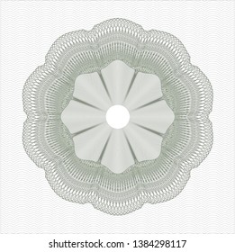 Green abstract rosette. Vector Illustration. Detailed.