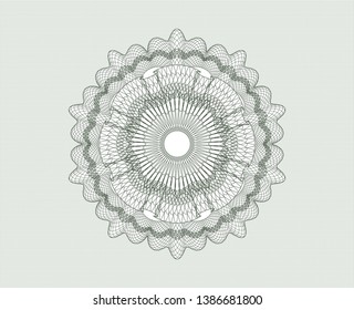 Green abstract rosette. Vector Illustration. Detailed.
