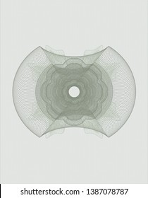 Green abstract rosette. Vector Illustration. Detailed.