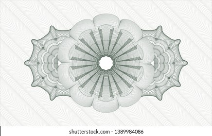 Green abstract rosette. Vector Illustration. Detailed.