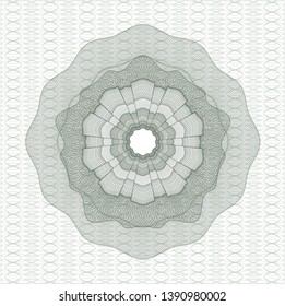 Green abstract rosette. Vector Illustration. Detailed.
