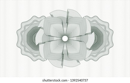 Green abstract rosette. Vector Illustration. Detailed.