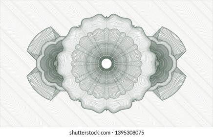 Green abstract rosette. Vector Illustration. Detailed.