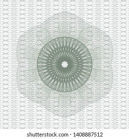 Green abstract rosette. Vector Illustration. Detailed.