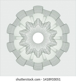 Green abstract rosette. Vector Illustration. Detailed.