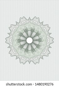 Green abstract rosette. Vector Illustration. Detailed.