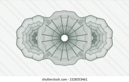 Green abstract rosette. Vector Illustration. Detailed.