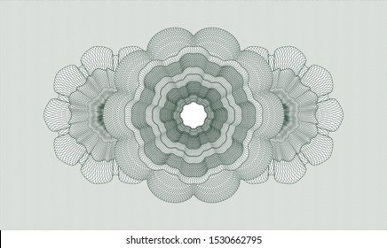Green abstract rosette. Vector Illustration. Detailed.