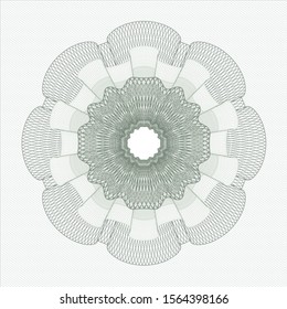 Green abstract rosette. Vector Illustration. Detailed.