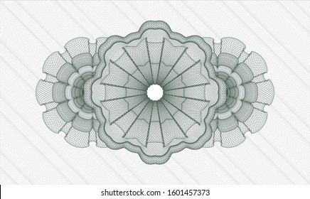Green abstract rosette. Vector Illustration. Detailed.