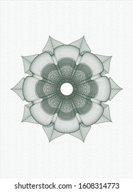 Green abstract rosette. Vector Illustration. Detailed.