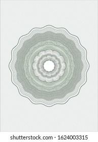Green abstract rosette. Vector Illustration. Detailed.