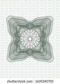 Green abstract rosette. Vector Illustration. Detailed.