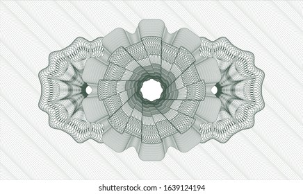 Green abstract rosette. Vector Illustration. Detailed.