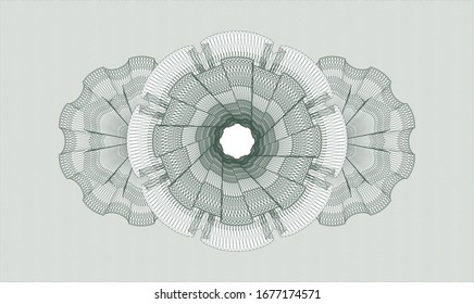 Rosette abstracto verde. Ilustración vectorial. Detallado.