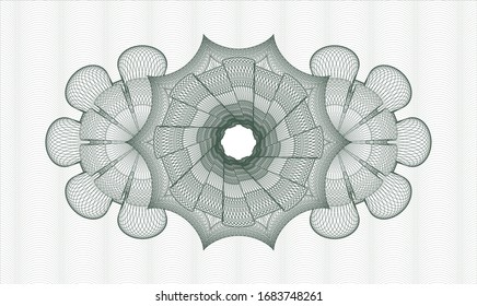 Green abstract rosette. Vector Illustration. Detailed.