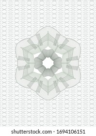 Green abstract rosette. Vector Illustration. Detailed.