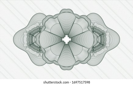 Rosette abstracto verde. Ilustración vectorial. Detallado.