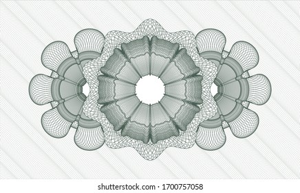 Green abstract rosette. Vector Illustration. Detailed.