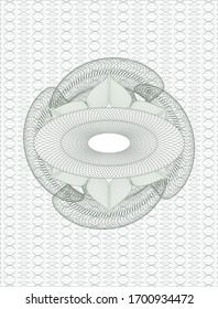 Rosette abstracto verde. Ilustración vectorial. Detallado.