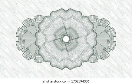 Green abstract rosette. Vector Illustration. Detailed 