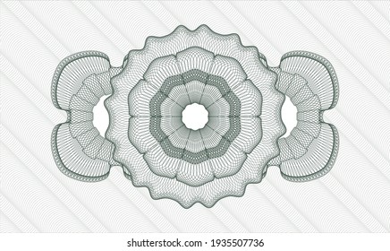 Green abstract rosette. Vector Illustration. Detailed 
