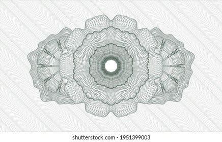 Green abstract rosette. Vector Illustration. Detailed 