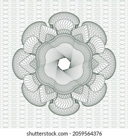 Green abstract rosette. Vector Illustration. Detailed. 
