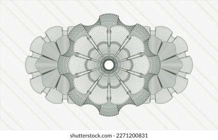Green abstract rosette. Vector Illustration. Detailed 