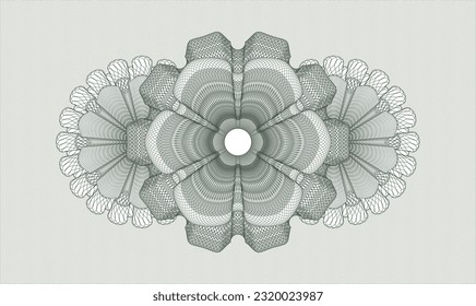 Green abstract rosette. Vector Illustration. Detailed 