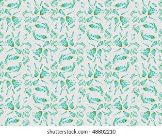 Green abstract seamless background. Vector  illustration
