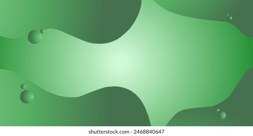 Green Abstract Shape Gradient Background 
