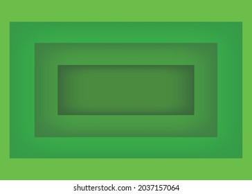 Green abstract shape paper cut background