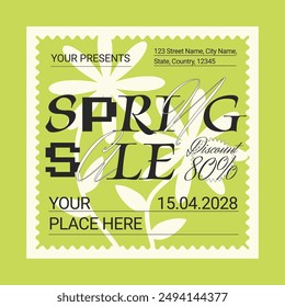 Green Abstract Shape Spring Sale IG Post
