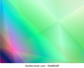 Green abstract shiny light background with wave