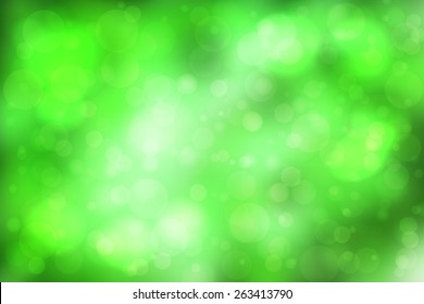 Green abstract smooth blur background with lights over it.