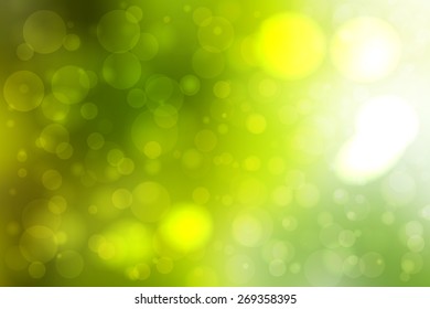 Green abstract smooth blur background with lights over it.