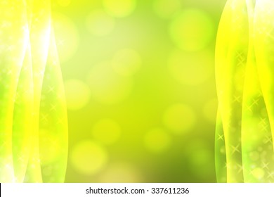 Green abstract smooth blur background with lights over it.