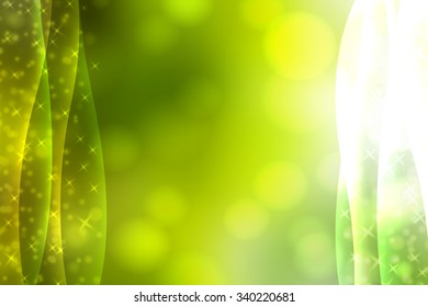 Green abstract smooth blur background with lights over it.