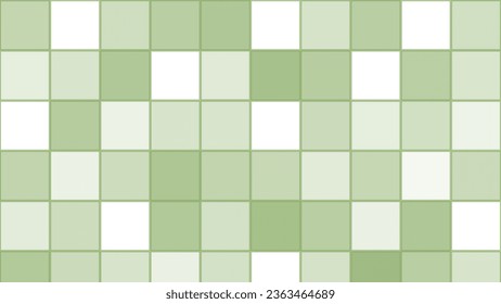Green abstract square mosaic background