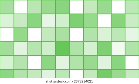 Green abstract square mosaic background	
