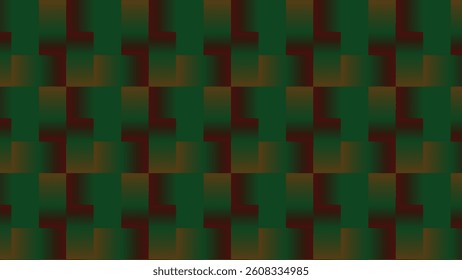  Green abstract square pattern with colorful mosaic design